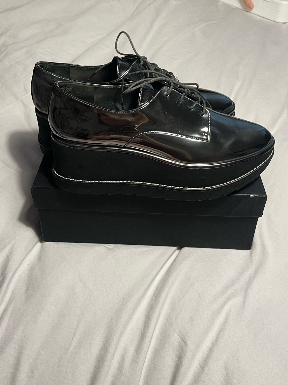 Stuart weitzman Platform Lace-Up Shoes